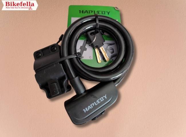 Front view of Hapleby Premium Bike Lock