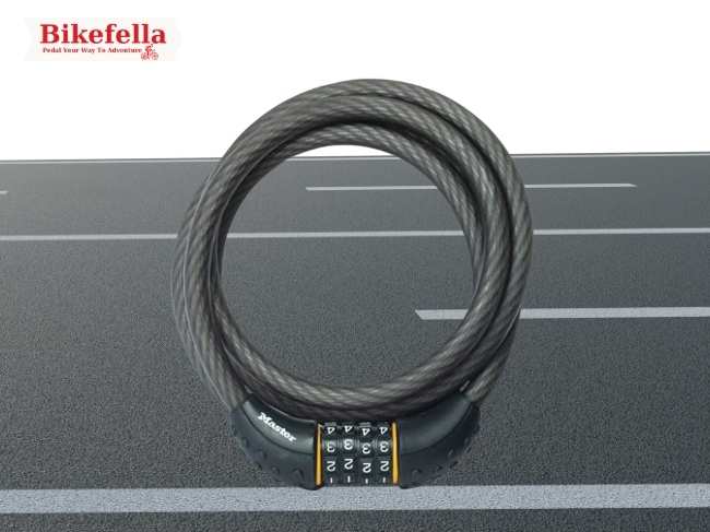 Full view of Master Lock bike cable lock