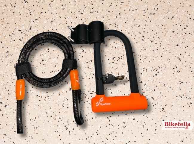 Keyed Sportneer lock set with sturdy cable