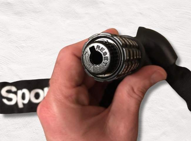 Lock attached to the bike frame securely
