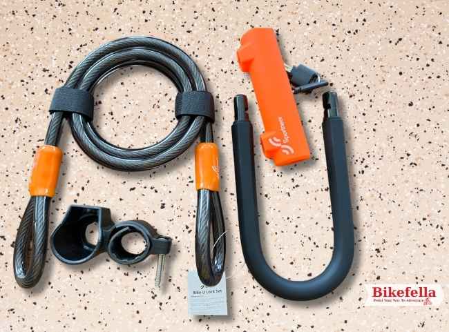 Sportneer lock and key kit for bikes