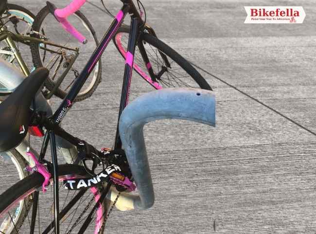 Titanker bike lock securing frame and wheel