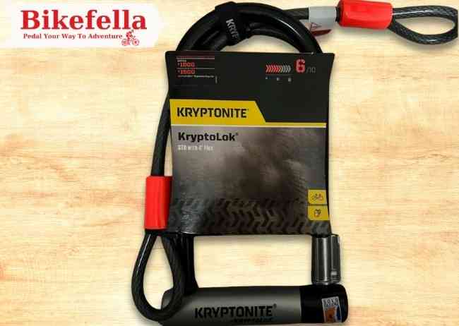 Kryptonite Standard Bike U-Lock With Cable