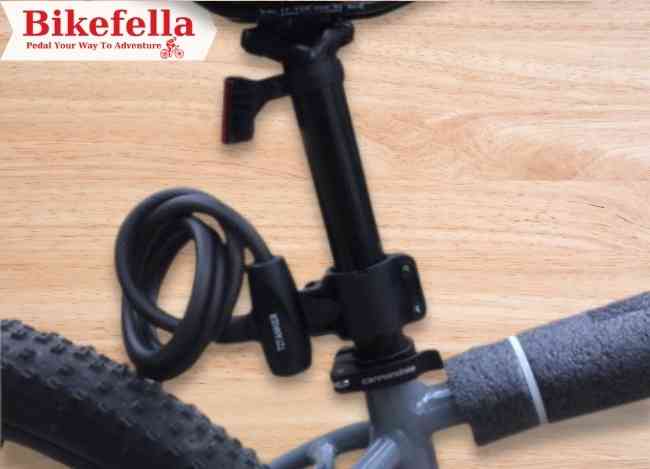 Bike lock secured firmly to frame