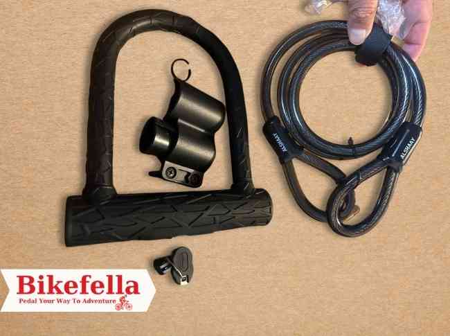 Compact bike lock kit for portability