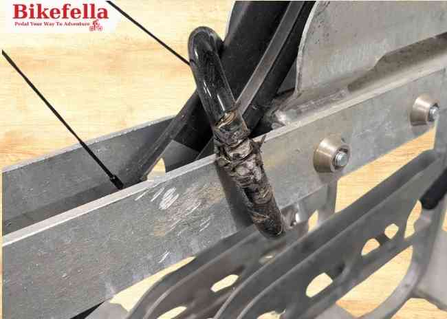 Strong lock showing durable security