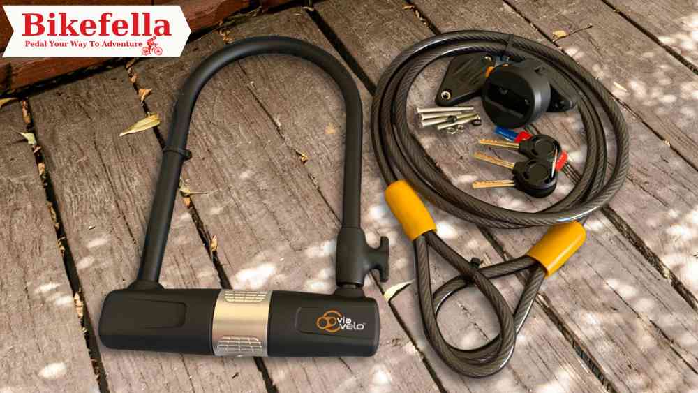 Via Velo Bike U-Lock With Cable: Anti-Theft Bicycle U Locks